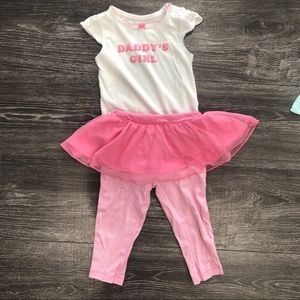 Daddy’s Girl pink & white outfit
